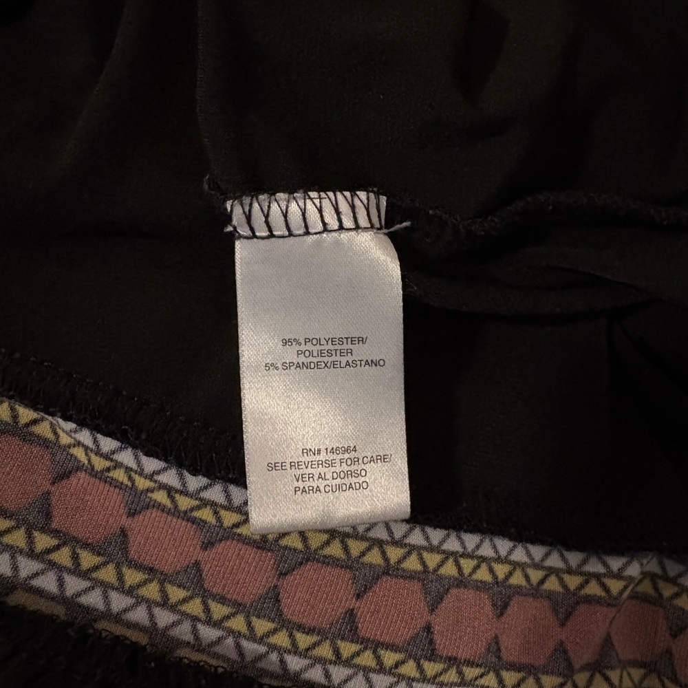 Signature by Robbie Bee Black Long Sleeve Embroidered Tiered Dress - Picture 3 of 3